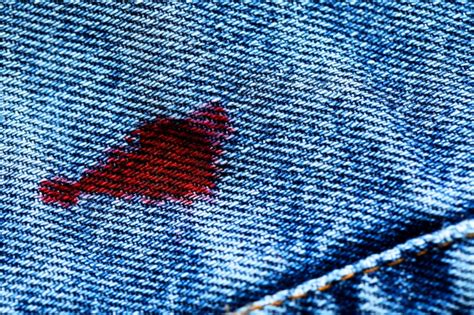 blood on pants